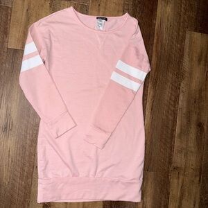 Joe Boxer Pink Long Sleeve Pajama with White Stripes